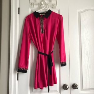 Hot Pink Long Sleeve Tunic/Shirt